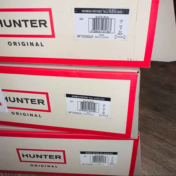 LAST 9! NWT Hunter | Gloss Tall Duo Rain Boot - Picture 11 of 13